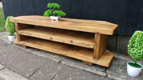 Corner rustic pine - tv, unit