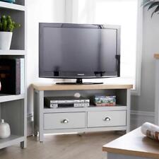Corner TV Stand Grey Painted