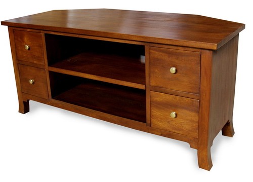 Mahogany corner unit tv - tv,