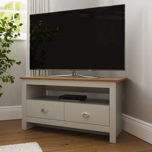 Grey corner stand drawer - tv, 2